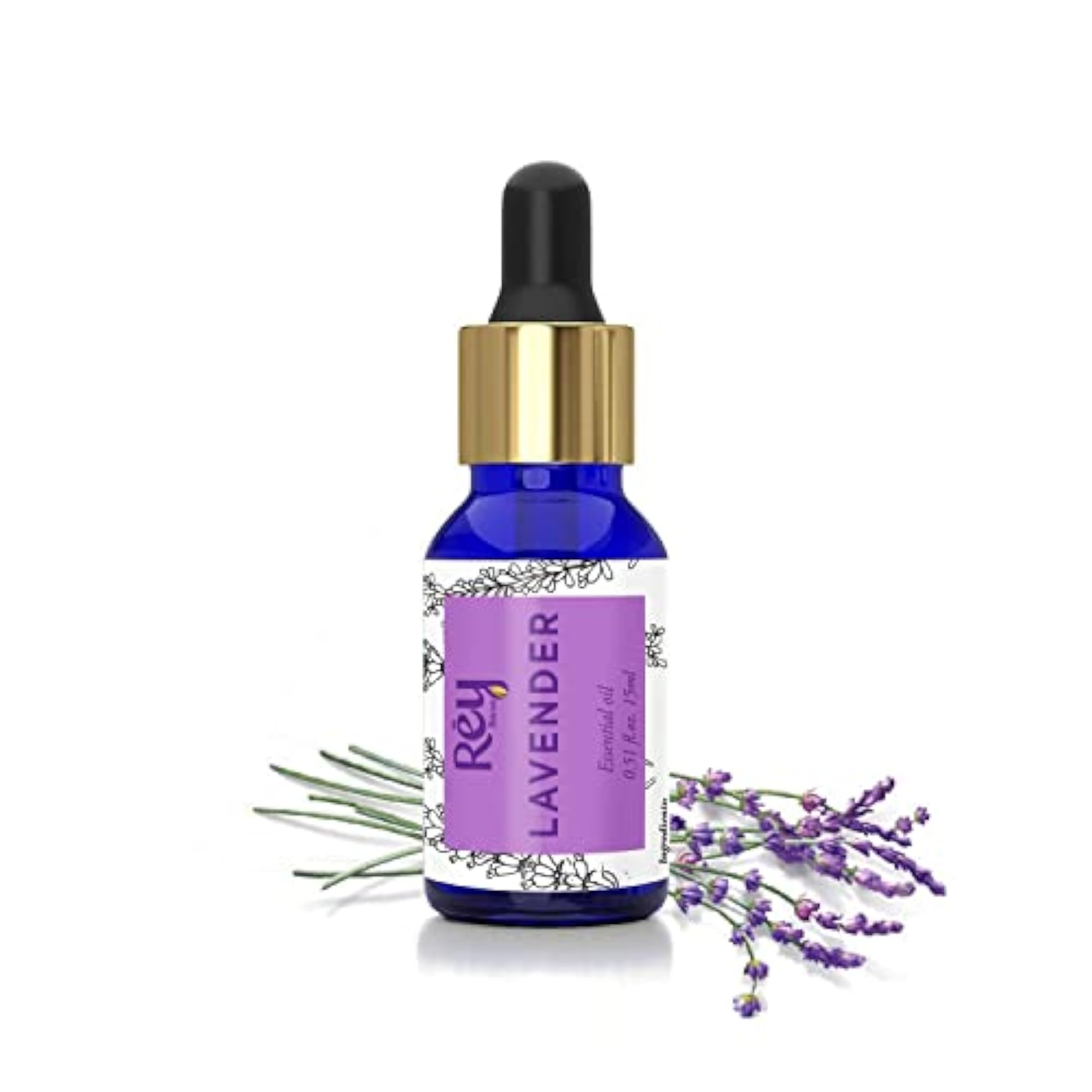Rey Naturals Lavender Essential Oil - 15ml, Pack of 2